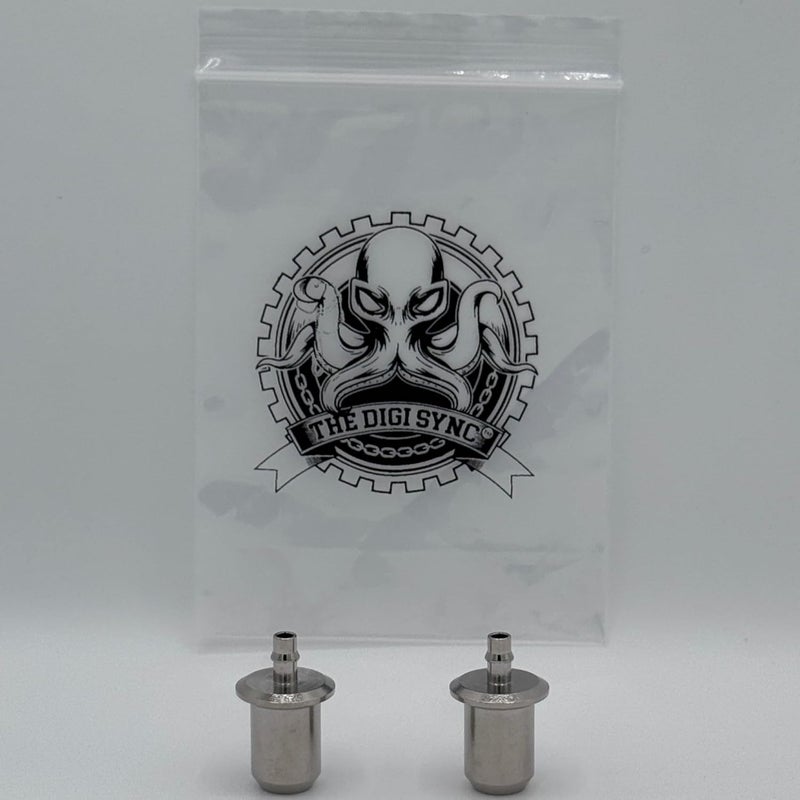 The Digi Sync 1/2" (0.5 inch) - Rotax Airplane Vacuum Port Adapters Fittings for Carburetor or Throttle Body - Nickel-Plated Brass - QUALITY SET - Pack of 2 - Not KL - Image 1